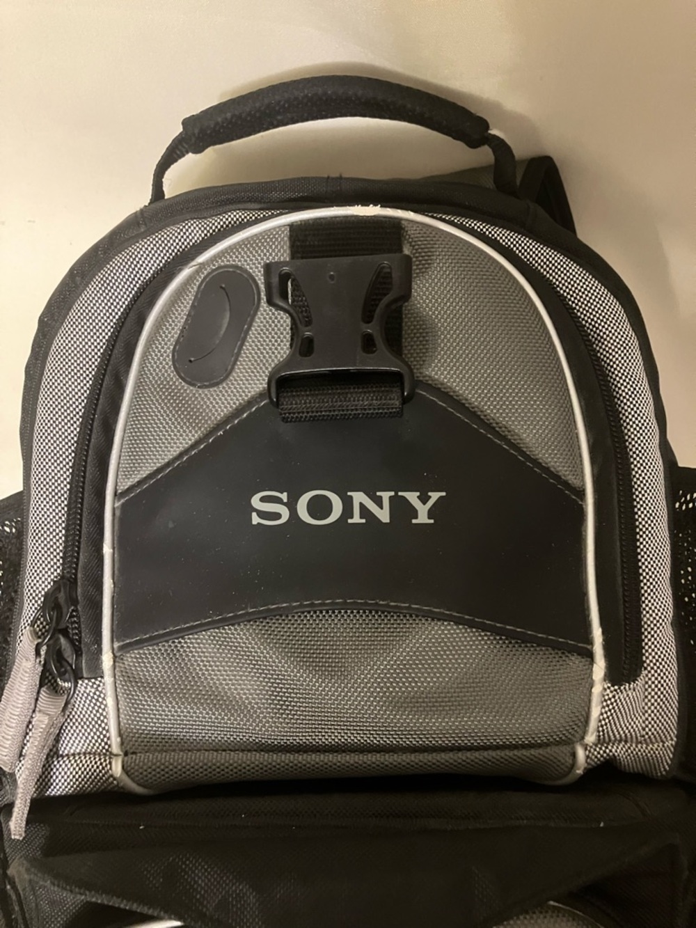Sony Multi Function Camera Backpack Black/Gray LCS-VA60 With Strap & Extras